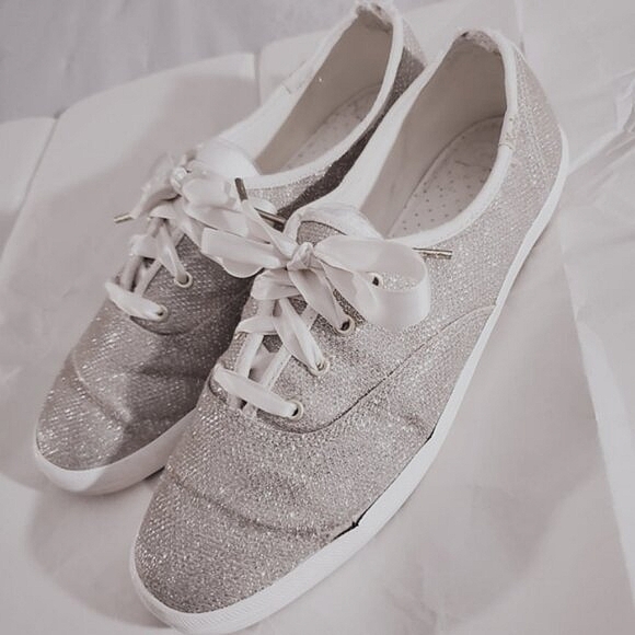KATE SPADE Keds Shimmery Light Gold Keds- Limited Edition 8.5US - Picture 9 of 16
